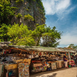 Stalls in the Koh Panyee stilt village
