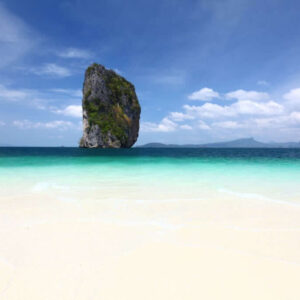 Limestone rock off Poda Island, Krabi