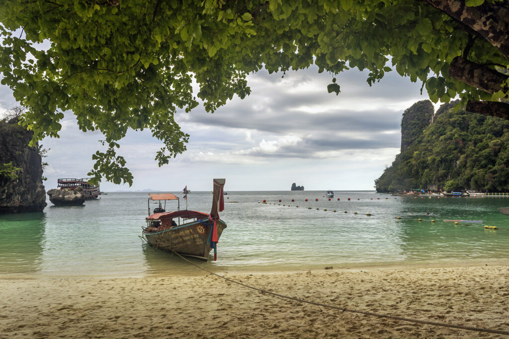 Traditional longtail boat on the Andaman Sea