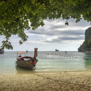 Traditional longtail boat on the Andaman Sea