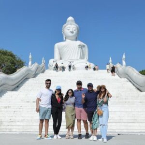 Group at the Big Buddha steps