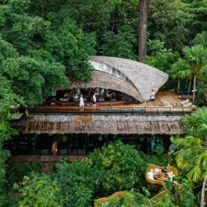 Treehouse restaurant in the Phuket rainforest