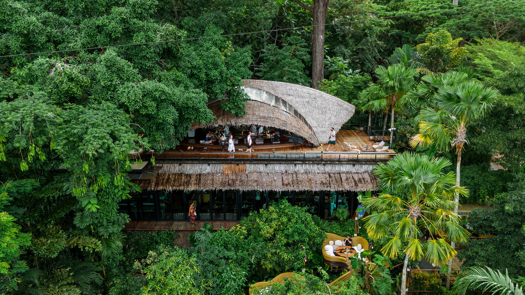Treehouse restaurant in the Phuket rainforest