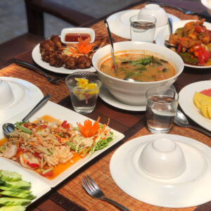Thai lunch served on Racha Yai