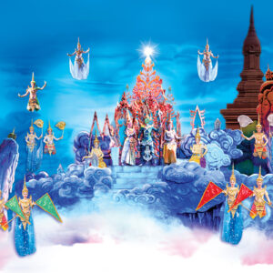 Heaven scene at the Siam Niramit Phuket show
