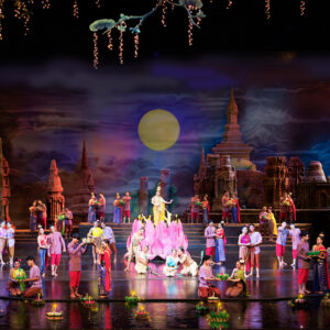 Moonlit scene at the Siam Niramit Phuket show