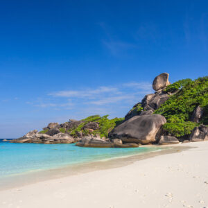 White sand beach below Sail Rock on Similan Island 8