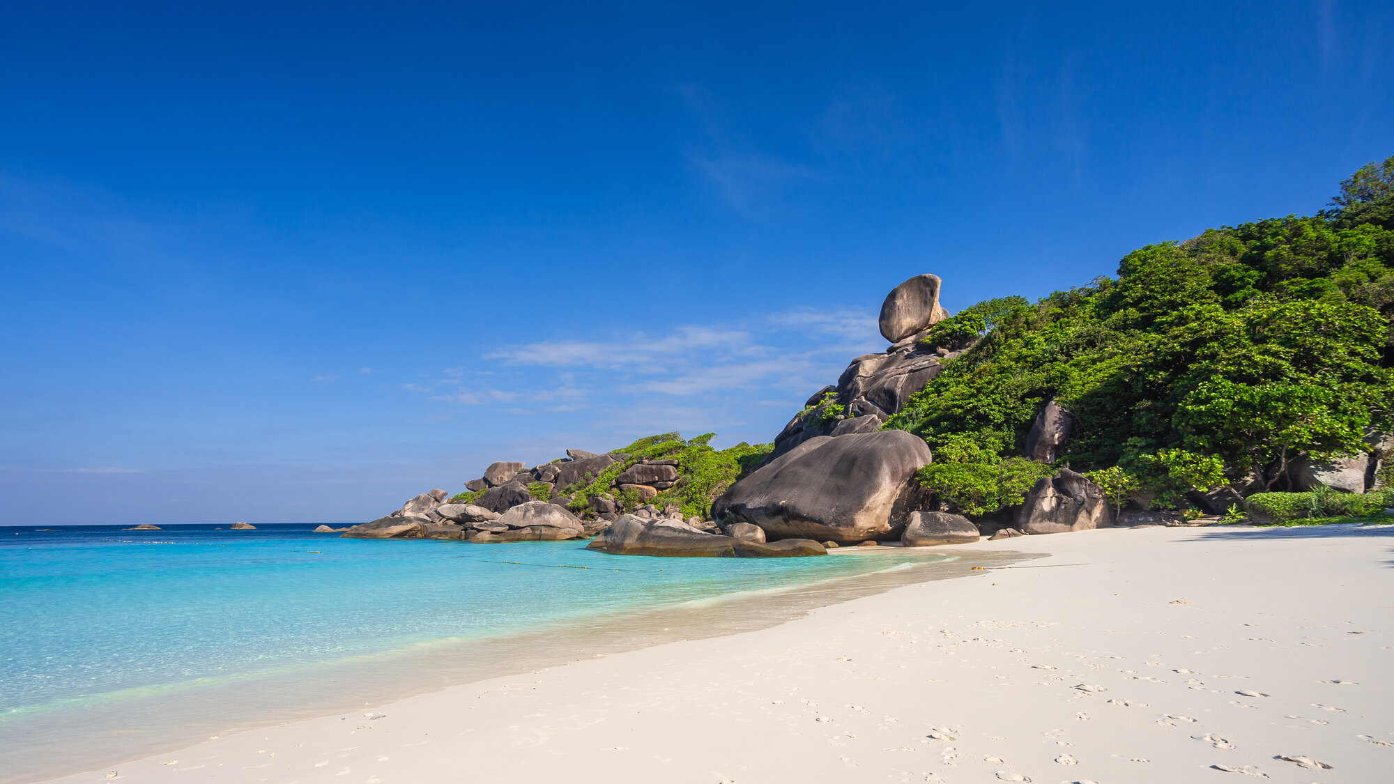 White sand beach below Sail Rock on Similan Island 8