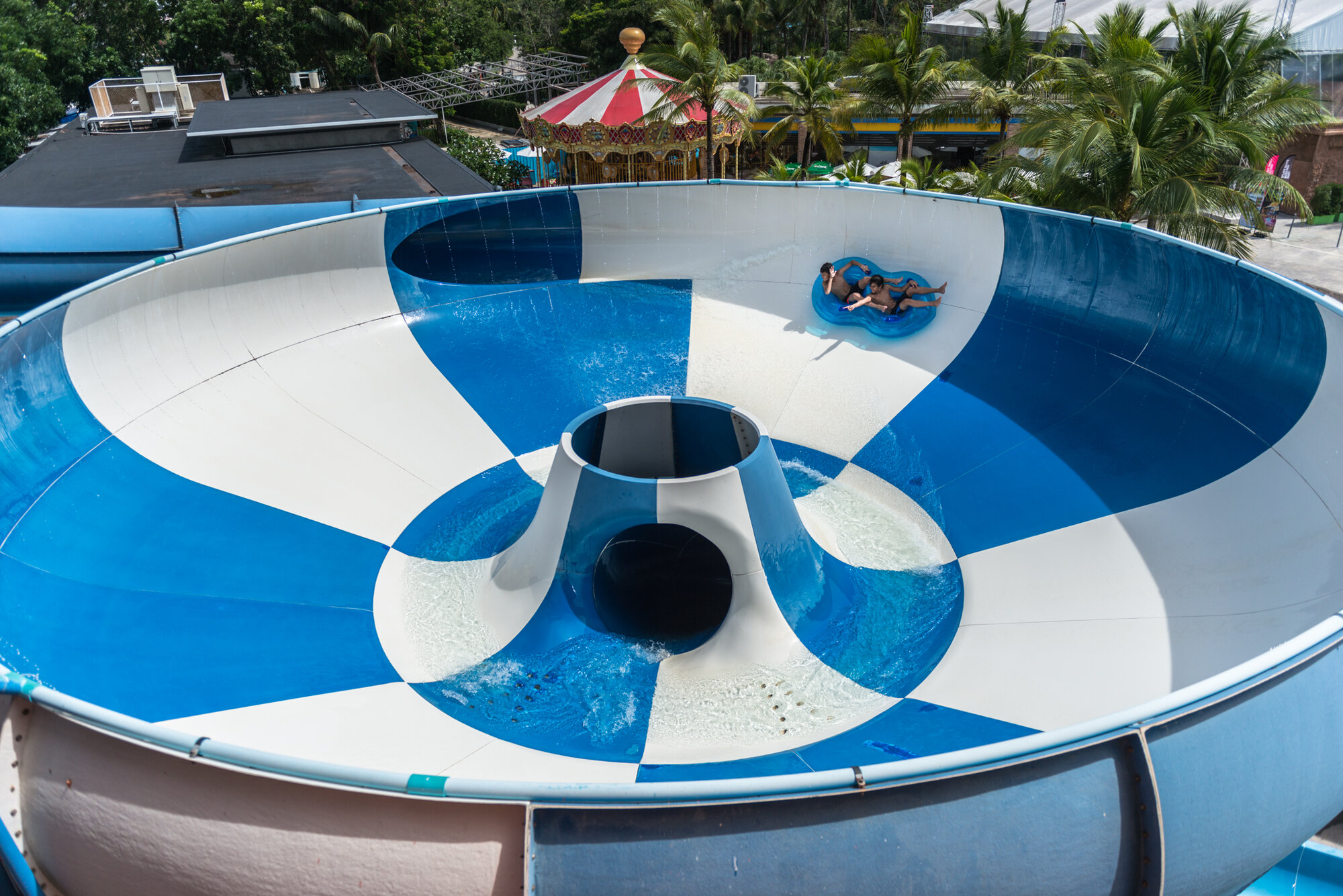 Super Bowl funnel slide at Splash Jungle Water Park, Phuket