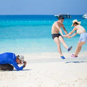 Guests having fun on a Surin beach