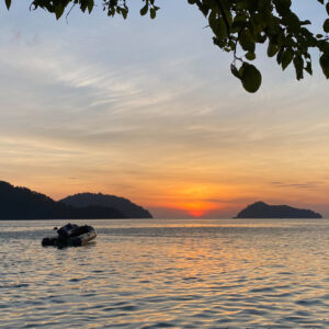 Sunset over the Surin Islands