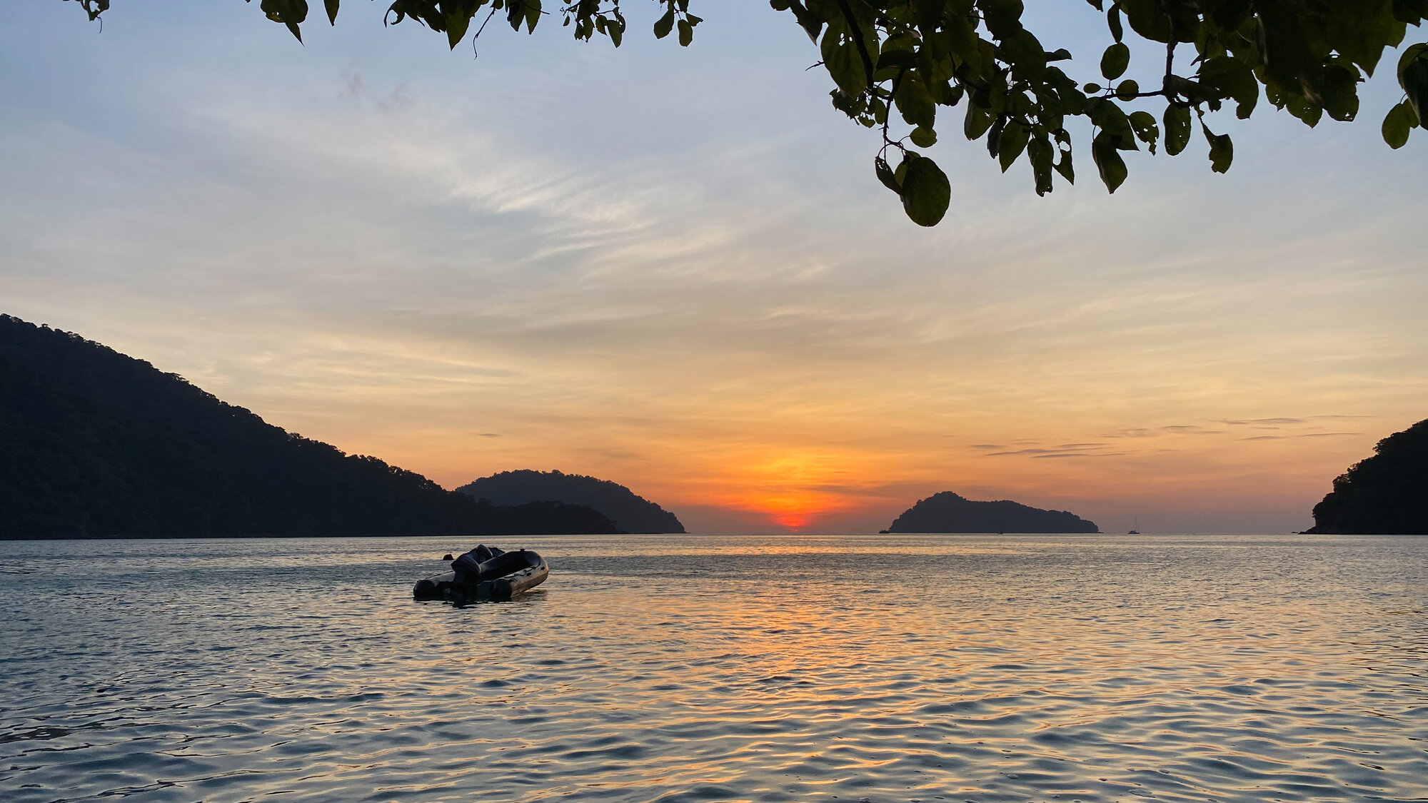 Sunset over the Surin Islands